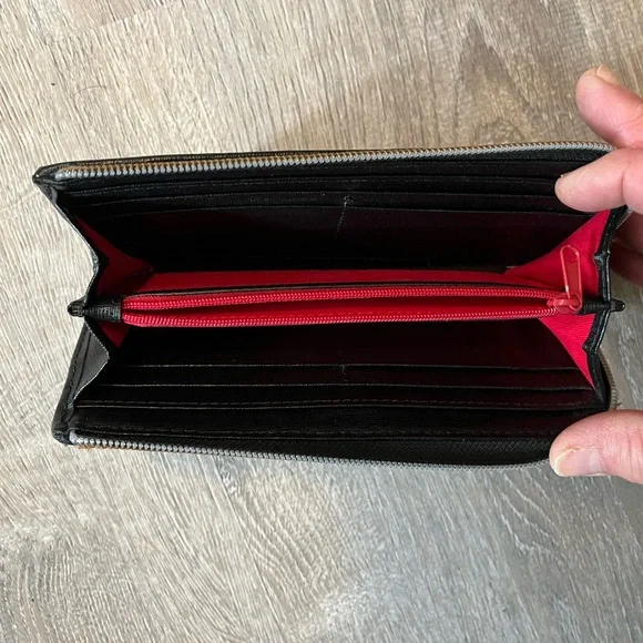 Dooney & Bourke Zebra Print Crossbody Bag with Red Accents - Picture 7 of 11